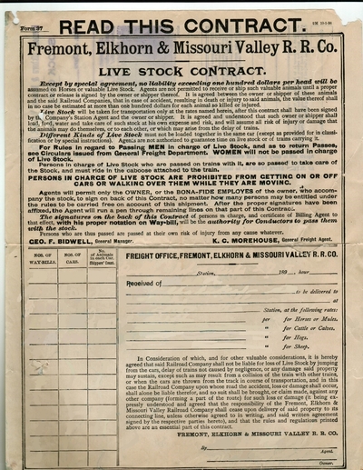 Livestock Contract